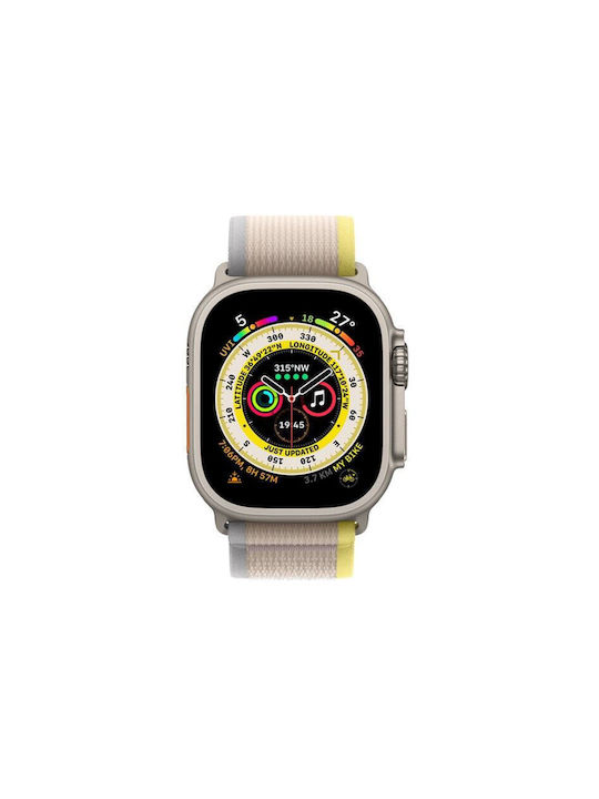 Apple Trail Loop S/M Strap Fabric Yellow/Beige (Apple Watch 44/45/46mm/Ultra 49mm) MQEG3ZM/A