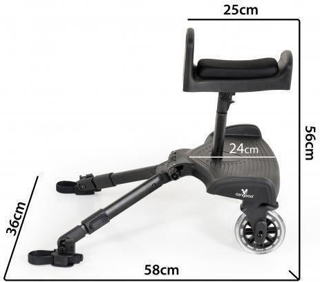 Cangaroo Buggy Board Stroller Black Move On