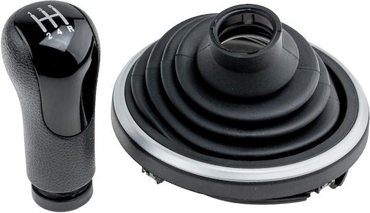 6 Shift Knob with Bubble for Audi A4 B6 B7 2002-2008 black