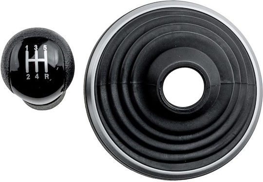 6 Shift Knob with Bubble for Audi A4 B6 B7 2002-2008 black