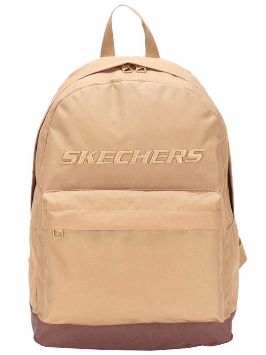 Skechers Denver Σχολική Τσάντα Πλάτης Γυμνασίου - Λυκείου σε Μπεζ χρώμα