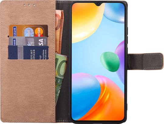 Volte-Tel Allure Magnet Портмоне Изкуствена кожа Златист (Redmi 10C)