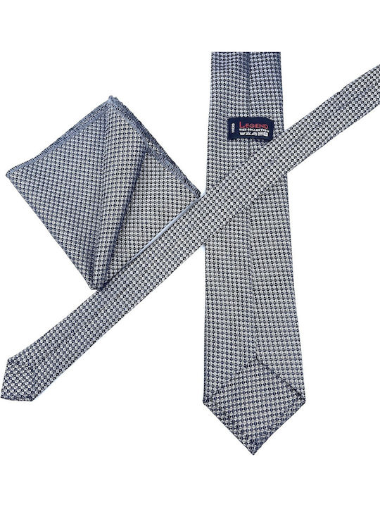 Legend Accessories Herren Krawatten Set Gedruckt in Gray Farbe
