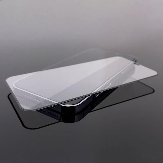 Wozinsky Vollkleber Vollflächig gehärtetes Glas Schwarz (iPhone 14 Pro)
