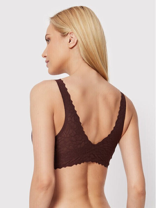 Sloggi Zero Feel Ultra EX Bralette Σουτιέν Καφέ
