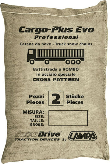 Lampa Cargo Plus Professional Evo CP39 Αντιολισθητικές Αλυσίδες Πάχους 7mm Φορτηγού 2τμχ