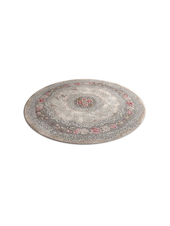 Tzikas Carpets Elements 30781-056 Rug Round Gray