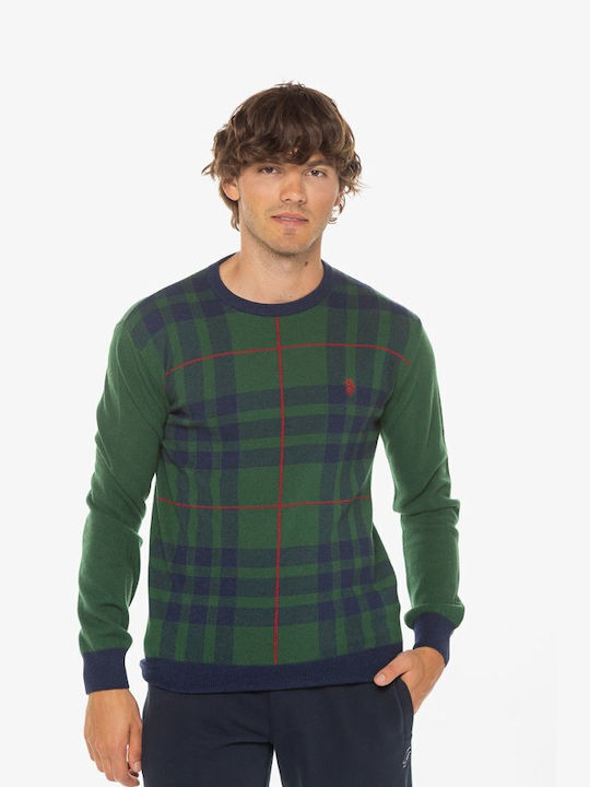 U.S. Polo Assn. Alvi Men's Long Sleeve Sweater Green