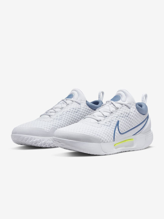 Nike Zoom Pro Мъжки Тенис обувки Твърди съдилища Бяло / Мистичен Морски Флот / Ashen Slate / Grey Fog