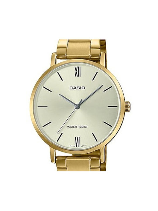 Casio Enticer Uhr mit Gold Metallarmband