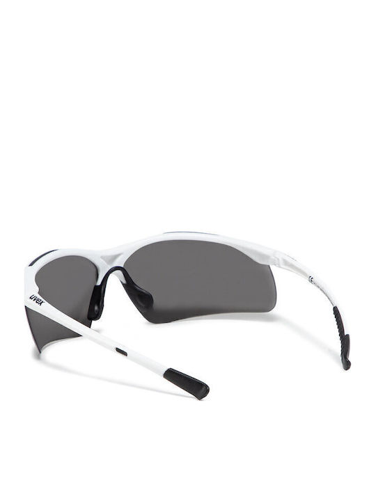 Uvex Sportstyle 223 Ανδρικά Γυαλιά Ηλίου με Ασημί Κοκκάλινο Σκελετό και Γκρι Φακό S5309828816