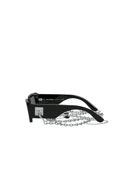 Dolce & Gabbana Sonnenbrillen mit Schwarz Rahmen und Gray Linse DG4416 501/6G