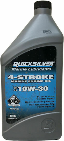 Quicksilver 10W-30 Boat Lubricant for Four-Stroke Engines 10W-30 4lt