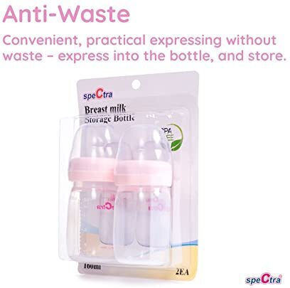 Spectra Washable Breast Milk Storage Bottles 160ml 2 Pieces