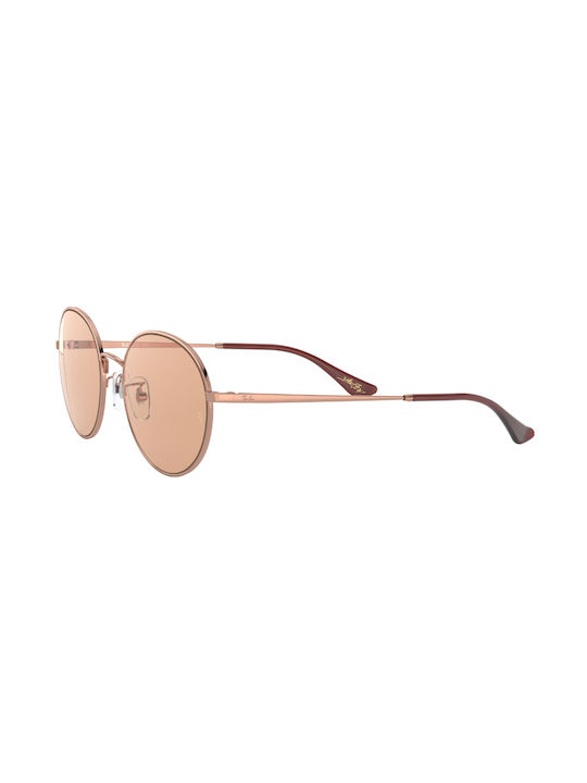 Ray Ban x Team Wang Sunglasses with Rose Gold Plastic Frame and Brown Lens RB3612 903593