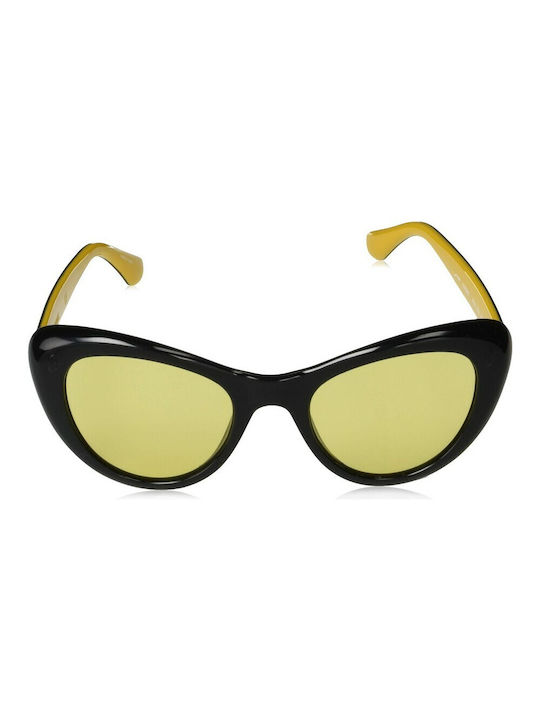 Havaianas Conchas Women's Sunglasses with Black Acetate Frame and Yellow Lenses
