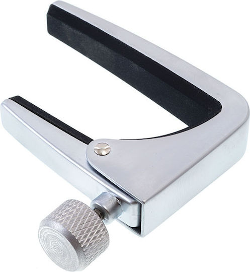 Aroma Metallic Clamp Capo for Acoustic Guitar AC11 Silver
