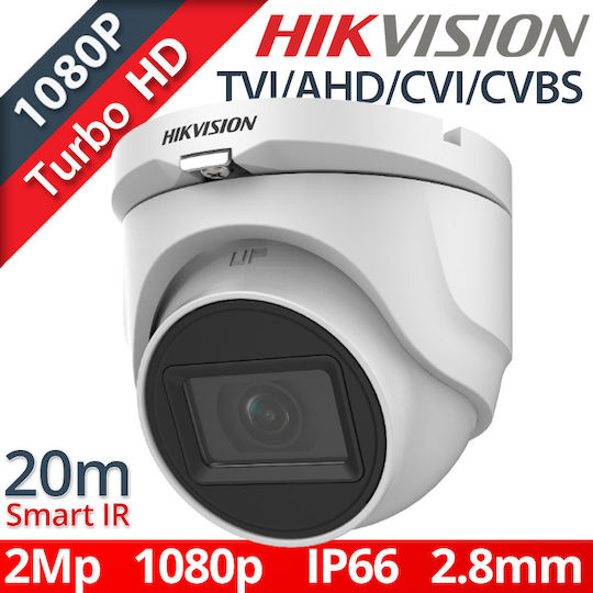 Hikvision DS-2CE76D0T-EXIMF CCTV Surveillance Camera Full HD 1080p Waterproof with Lens 2.8mm