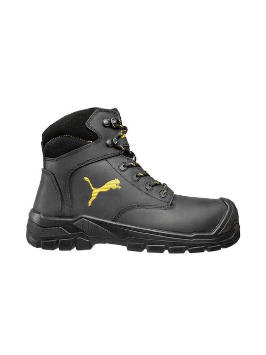 PUMA Borneo Wasserdicht Stiefel Sicherheit Schwarz S3 mit Zertifizierung HRO,SRC
