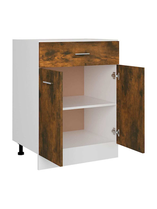 Επιδαπέδιο Ντουλάπι Καπνιστή Δρυς 60x46x81.5εκ.