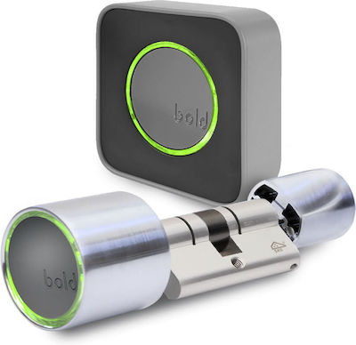 Bold Electronic Lock Connect & SX33 in color Silver with Connectivity Bluetooth, Z-Wave and ZigBee