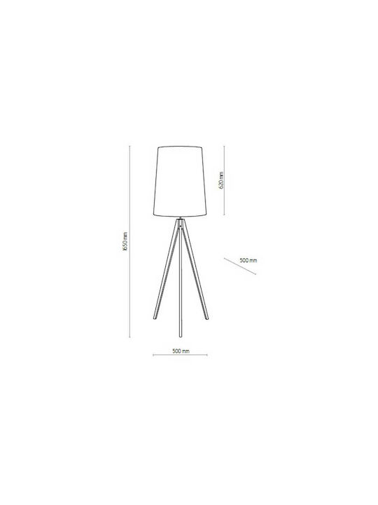 TK Lighting Walz Vintage Φωτιστικό Δαπέδου Υ165εκ. Γκρι