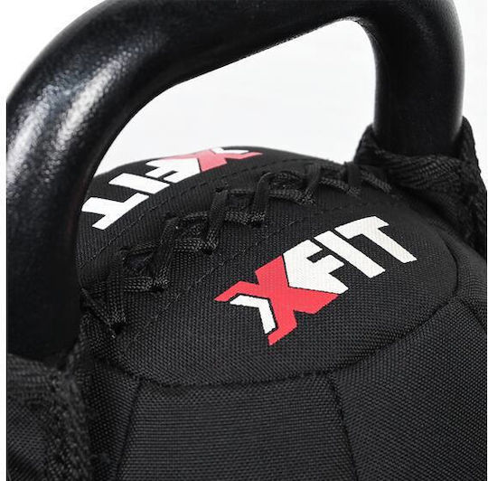 X-FIT Cordura Kettlebell aus Gummi 14kg Schwarz