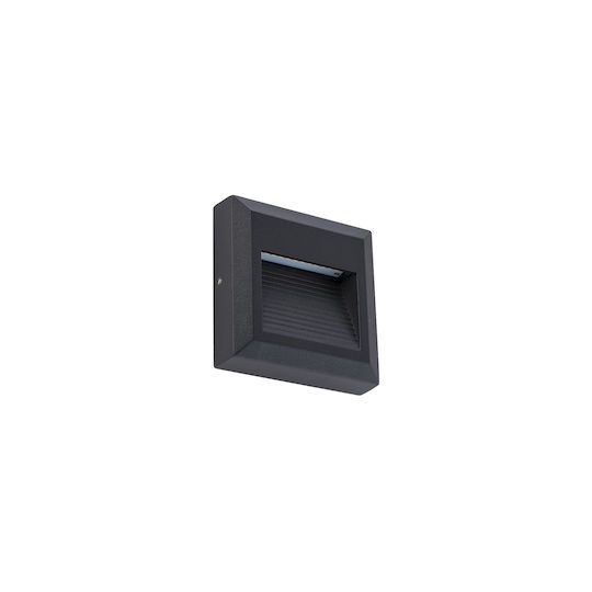 Nowodvorski Sidewalk Επιτοίχιο Εξωτερικό Φωτιστικό LED IP54 1.5W 10x10εκ.