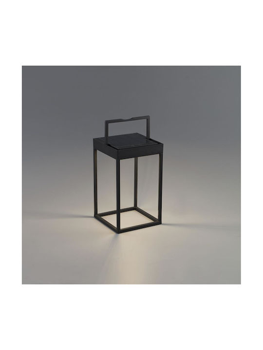 Faro Barcelona Kasp Lantern Outdoor Floor Lamp 2W with Warm White Light IP65 Black