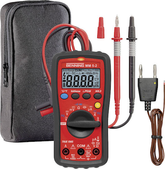 Benning Multimeter MM 5-2 Ψηφιακό Πολύμετρο True RMS με Μέτρηση AC