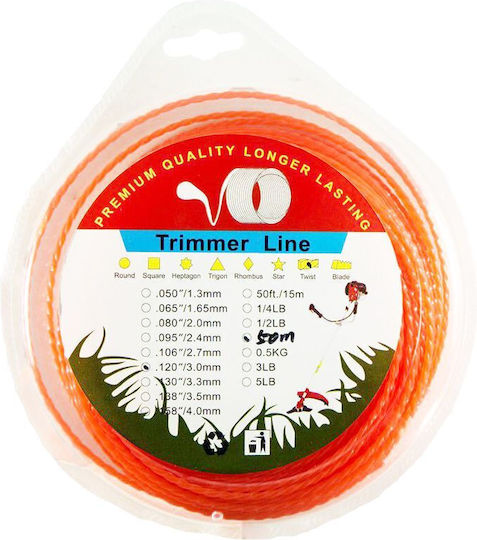 Agroforce AMD138-007 Round Twist Brush Cutter Trimmer Line 2.7mm 50m 05688
