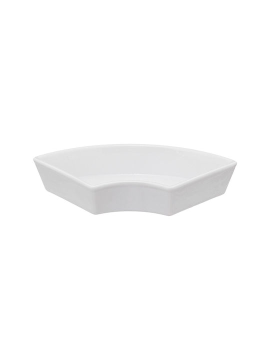Porcelain Dessert Divided Serving Plate with 5 Positions White Ø27cmxY4.3cm