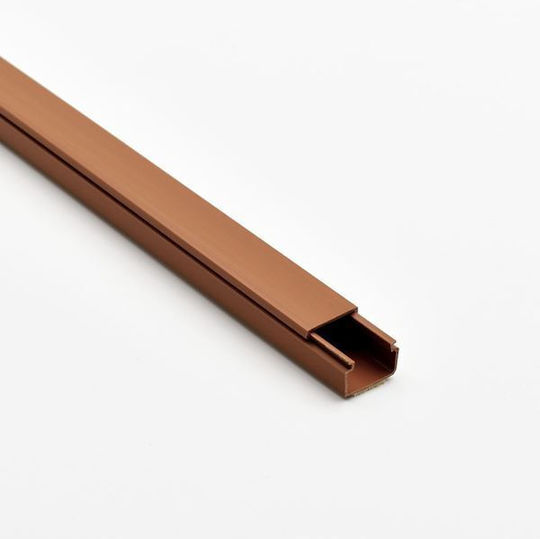 Viokar Kabelkanal mit Aufkleber aus Kunststoff 20x13mm Braun Set 2Stück 2m
