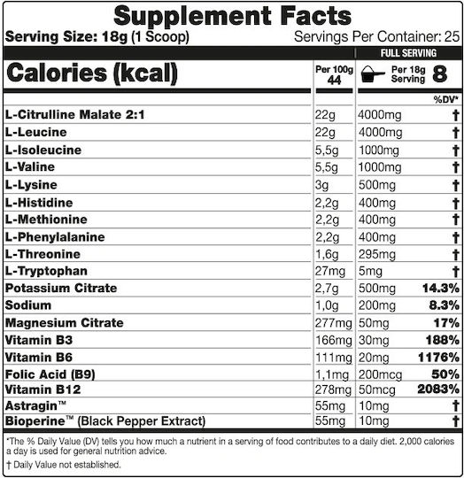 10X Athletic EAA 750mg 450gr Lemonaze