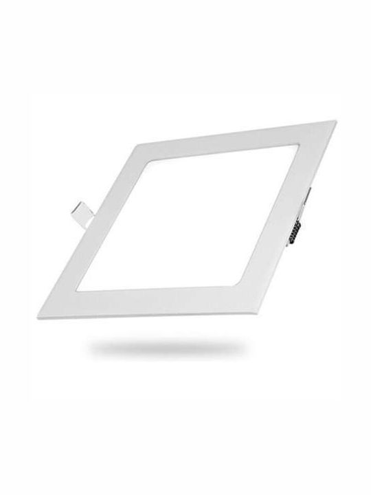 Atman Square Recessed LED Panel 18W with Natural White Light 22x22cm