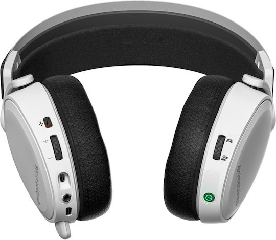 SteelSeries Arctis 7+ Wireless Over Ear Gaming Headset with Connection USB White