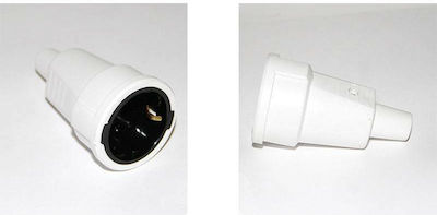 Female Schuko Plug White