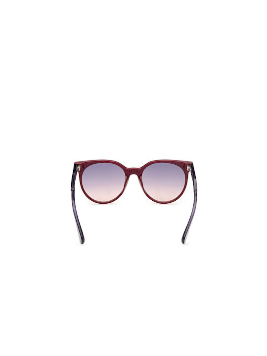 Max & Co Women's Sunglasses with Burgundy Plastic Frame and Purple Gradient Lens MO0044 69W