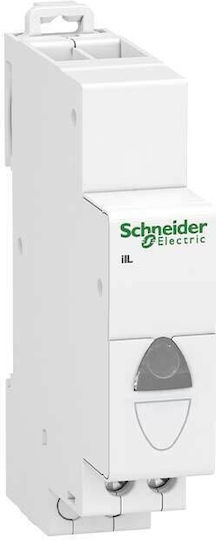 Schneider Electric Μονή Ενδεικτική Λυχνία Πίνακα Λευκή