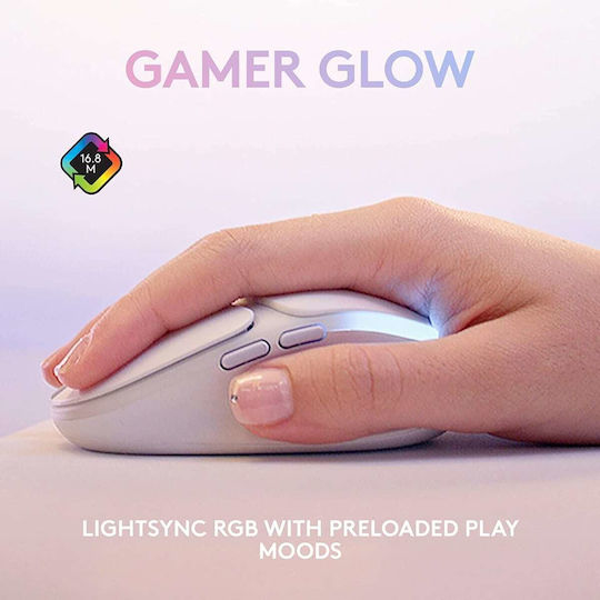 Logitech G705 Ασύρματο RGB Gaming Ποντίκι 8200 DPI White Mist