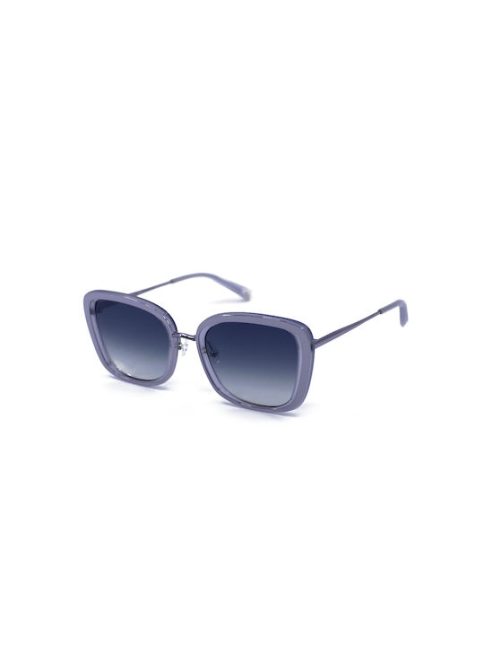 Kendall + Kylie Eva Women's Sunglasses with Purple Frame and Blue Gradient Lens KKS600 517