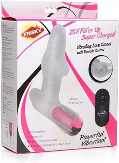 Frisky 28X Filler Up Classic Vibrator with Remote Control 16cm Clear