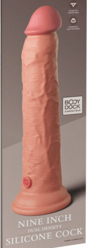 King Cock Dual Density Ρεαλιστικό Dildo με Βεντούζα Nude 23cm