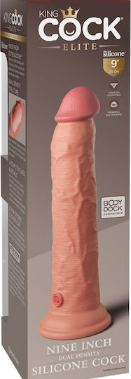 King Cock Dual Density Ρεαλιστικό Dildo με Βεντούζα Nude 23cm