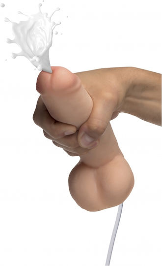 XR Dual Density Squirting Ρεαλιστικό Dildo με Δυνατότητα Εκσπερμάτωσης Flesh 20cm
