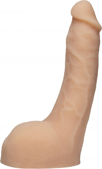 Doc Johnson Signature Cocks Lulu of Leolulu Ultraskyn Vac-U-Lock Realistic Dildo with Balls and Suction Cup Vanilla 20cm