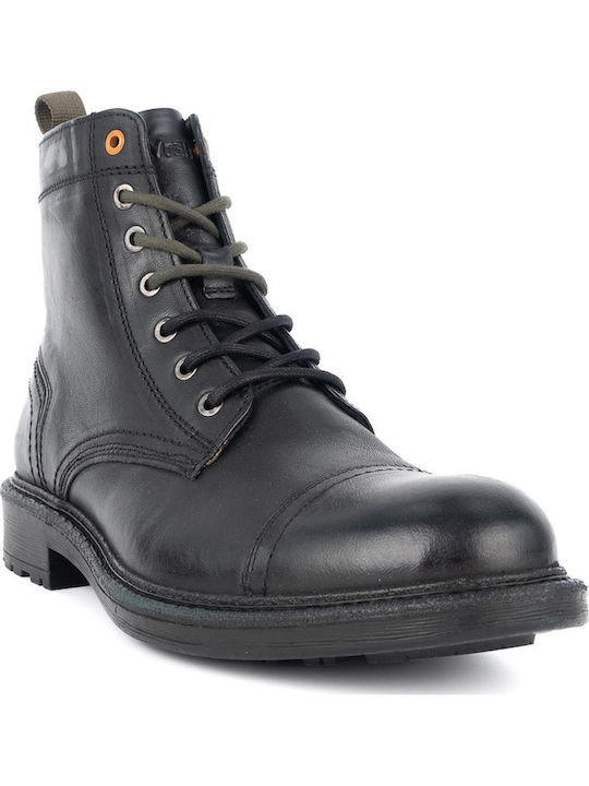 Freedom Leather Black Boots Anatomical