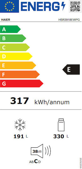 Хладилник Гардероб 521лт В177.5xШ90.8xД64.7см. Inox HSR3918EWPG