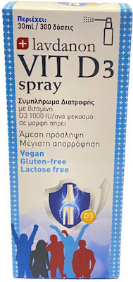 Lavdanon Vit D3 Spray Vitamina pentru Întărirea Sistemului Imunitar 1000iu 30ml