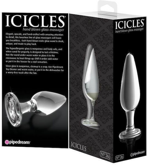 Pipedream Icicles Πρωκτική Σφήνα No.26 Διάφανη 11.4cm